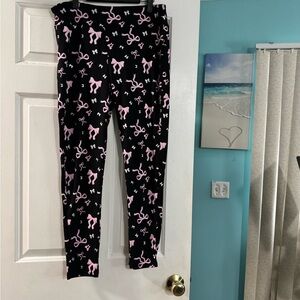 Stylish Black and Pink Leggings